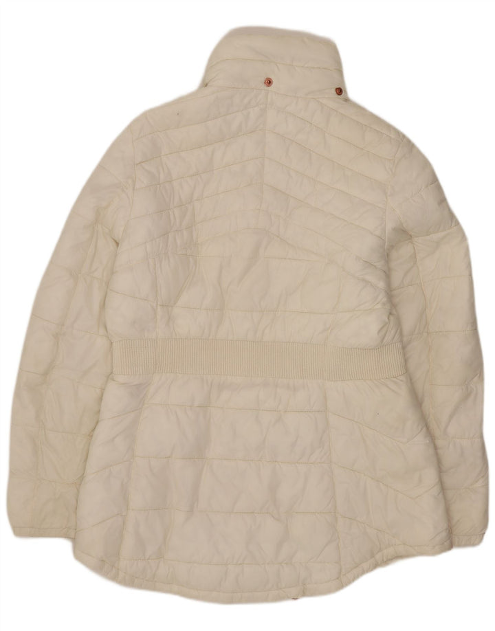 Cappotto imbottito da donna Barbour UK 14 grande bianco sintetico