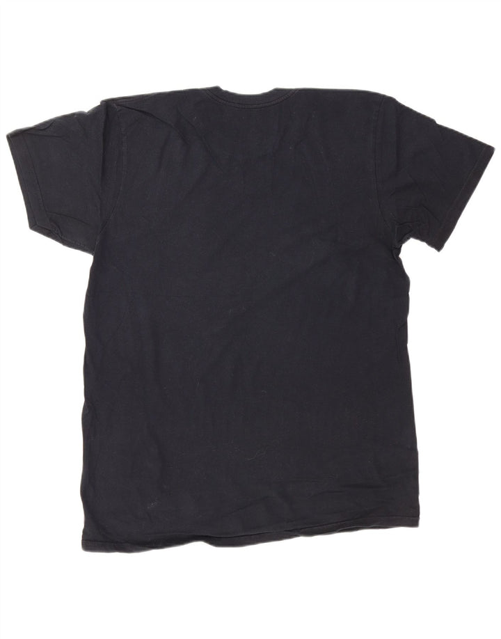 CALVIN KLEIN T-shirt da uomo Top medio in cotone blu navy