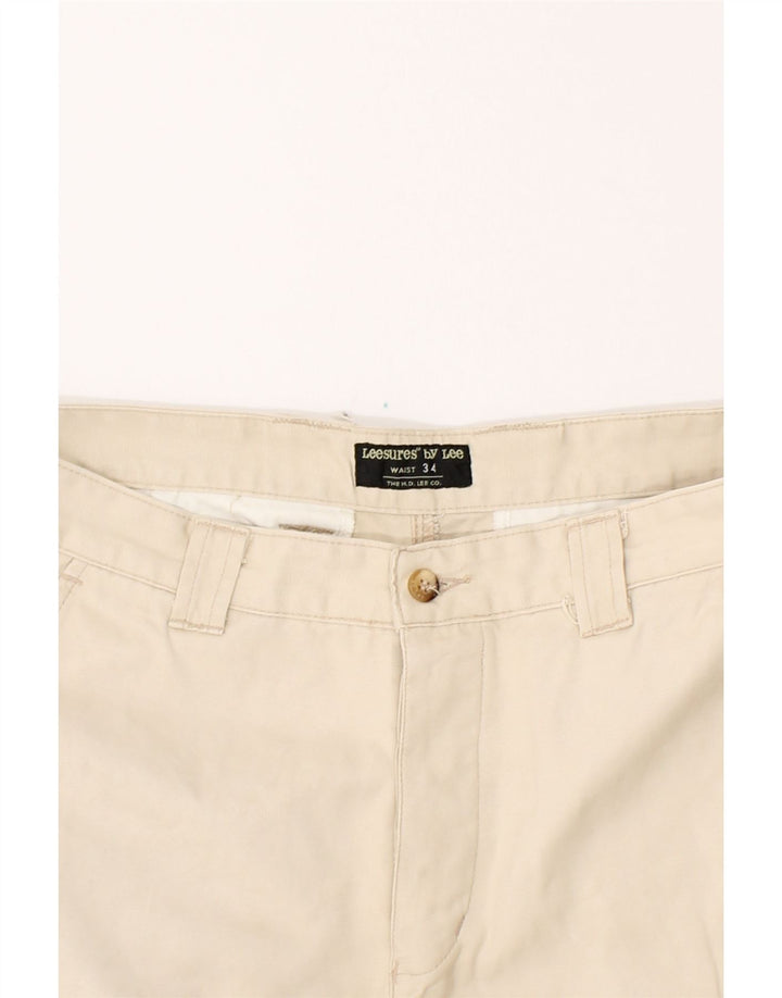 LEE Mens Straight Cargo Trousers W34 L30 Beige Vintage Lee and Second-Hand Lee from Messina Hembry 