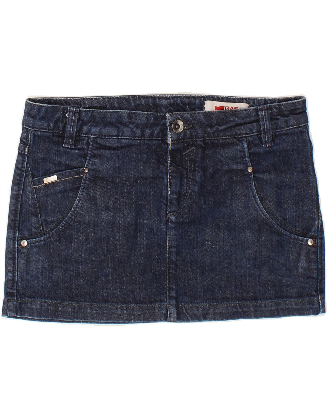 Gonna in denim da donna GAS W30 cotone blu navy medio