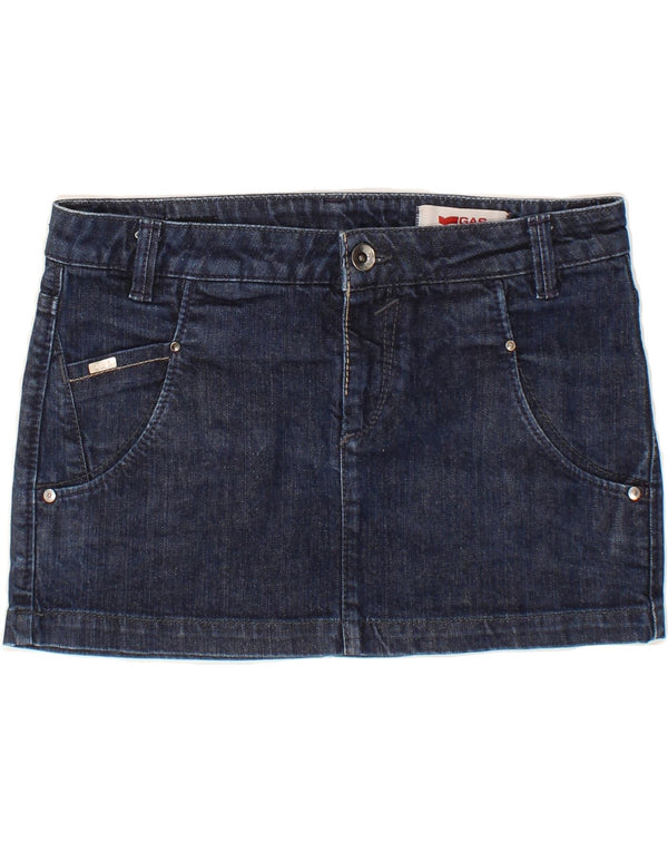 Gonna in denim da donna GAS W30 cotone blu navy medio