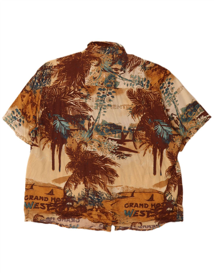 Camicia a maniche corte con grafica da uomo Natural Issue XL hawaiana multicolore