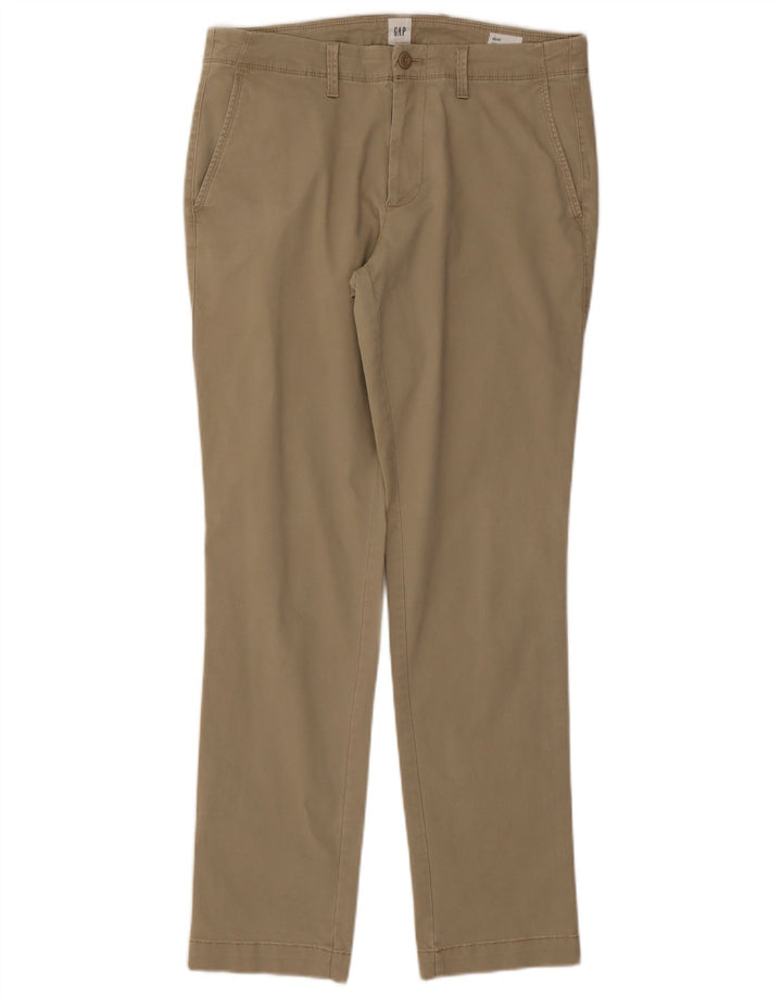 Pantaloni chino slim da uomo Gap W32 L32 in cotone beige