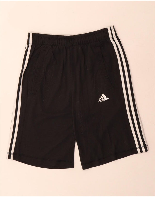 Pantaloncini sportivi Adidas Climalite da uomo piccoli in poliestere nero