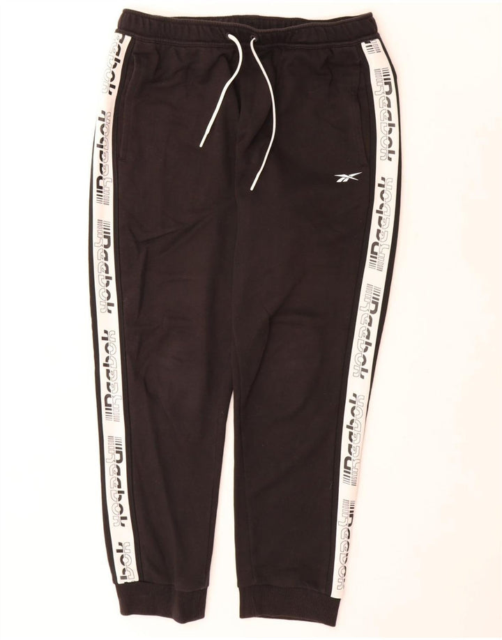 Pantaloni da tuta Reebok da uomo con grafica Joggers Large Black Colourblock