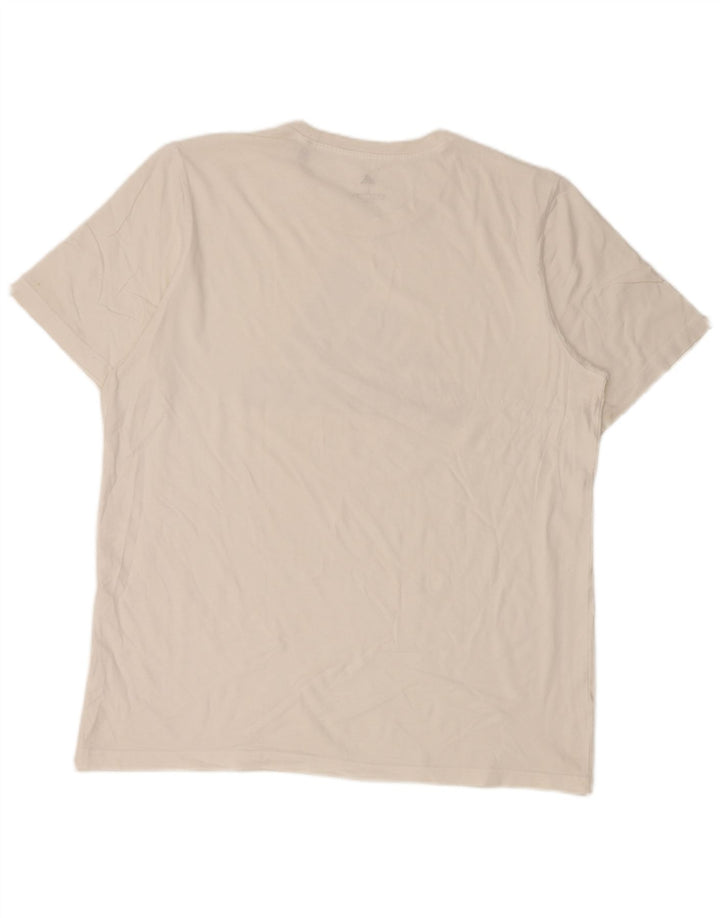 T-shirt grafica da uomo Adidas grande bianca