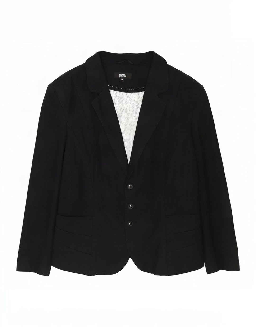 Giacca blazer a 3 bottoni Marks & Spencer da donna UK 22 3XL Lino grigio