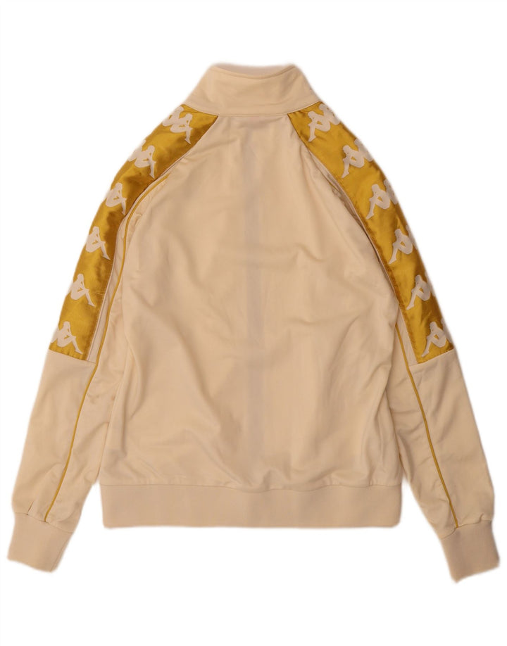 Giacca da ginnastica da donna con grafica Kappa UK 10 Small Beige Colourblock