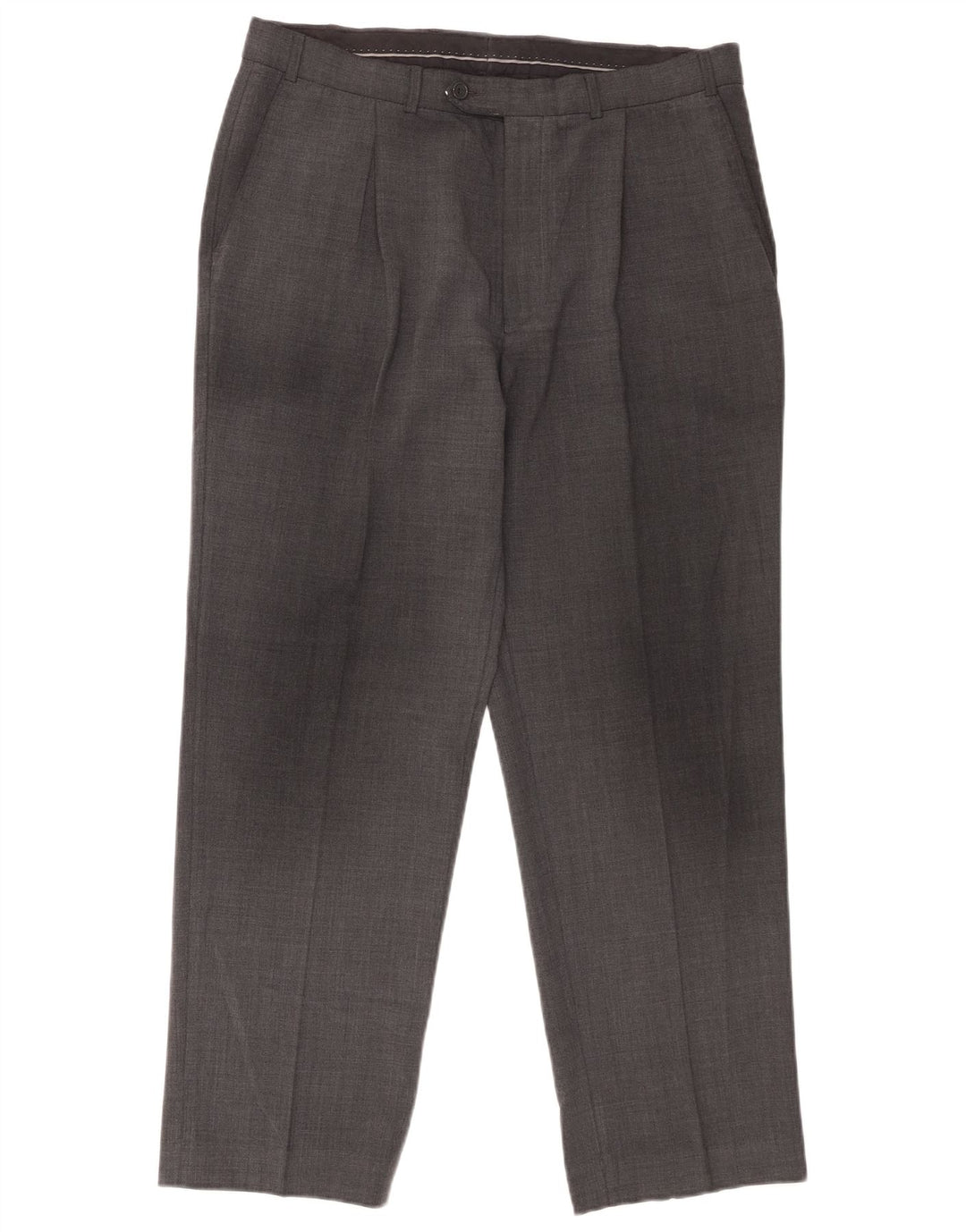 Pantaloni da abito con pegging da uomo Marks & Spencer W34 L28 Grigi