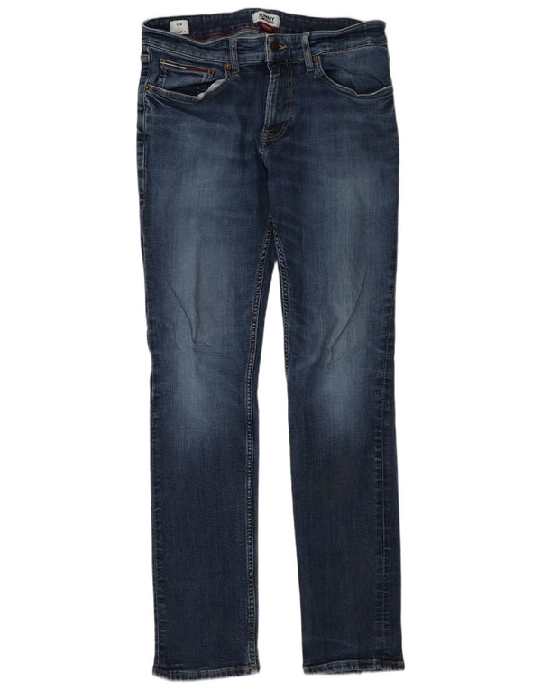 Tommy Hilfiger Uomo Scanton Slim Jeans W32 L34 Blu Navy Cotone