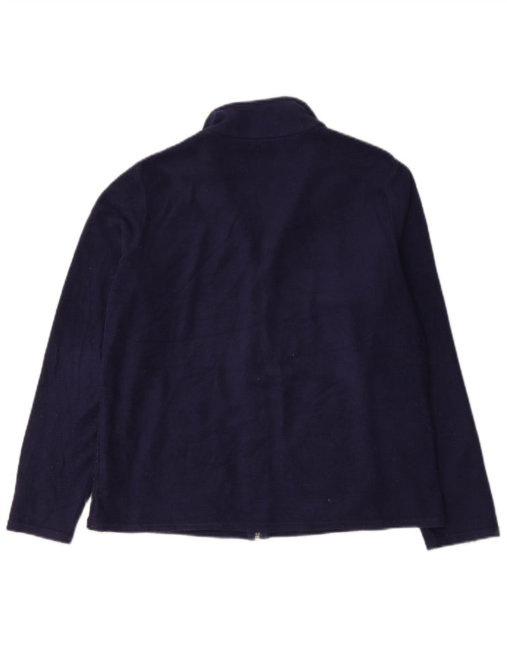 Gilet in pile da donna Marks & Spencer UK 18 XL poliestere blu navy
