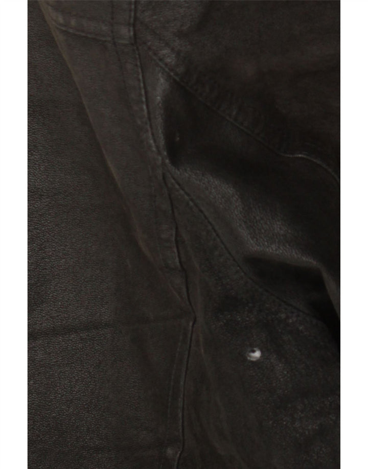 Giacca in pelle da uomo Angelo Litrico UK 42 XL Pelle nera