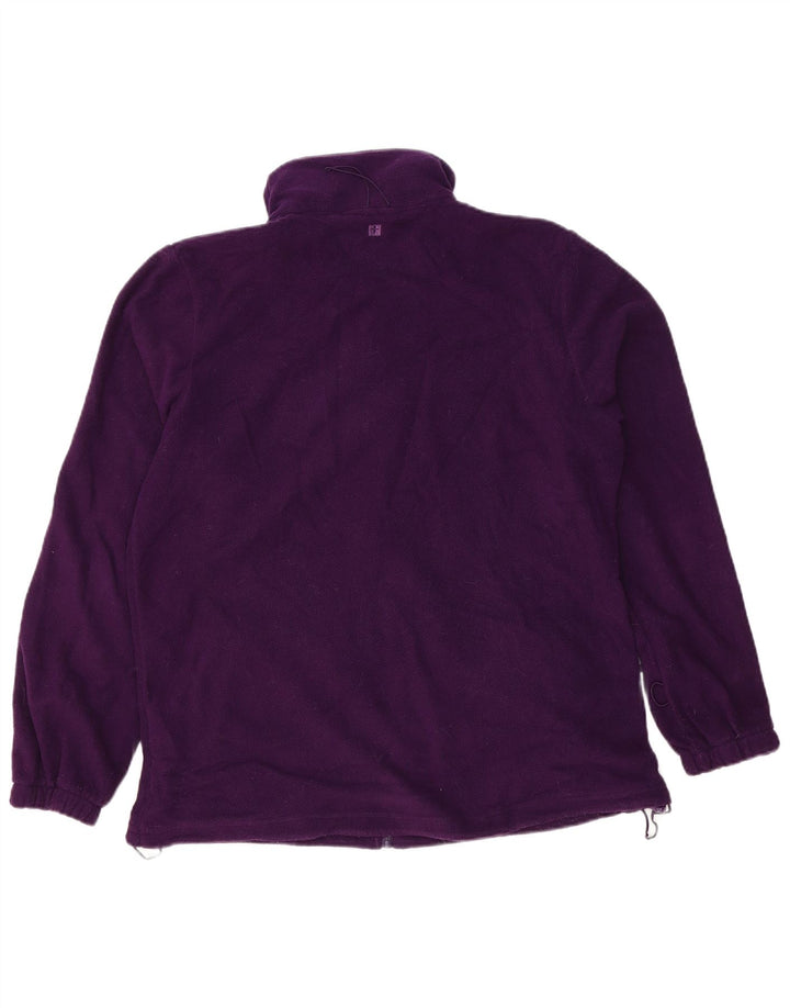 MOUNTAIN WAREHOUSE Womens Fleece Jacket UK 14 Large Purple Polyester