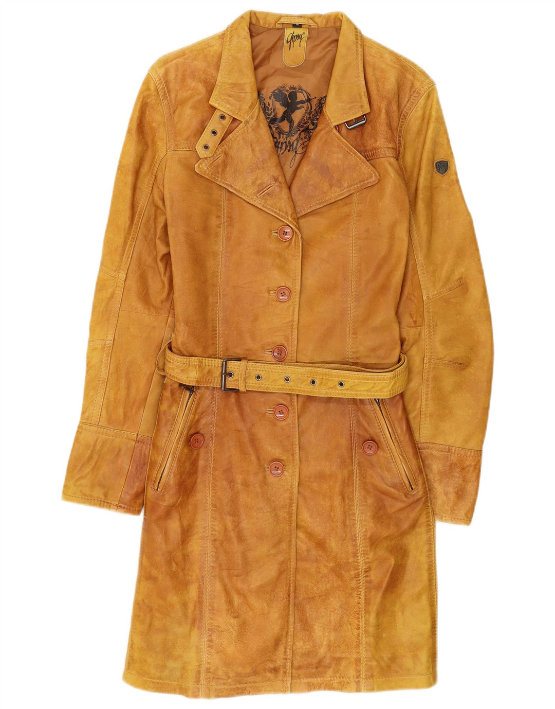 Cappotto in pelle da donna Gipsy UK 12 Marrone medio