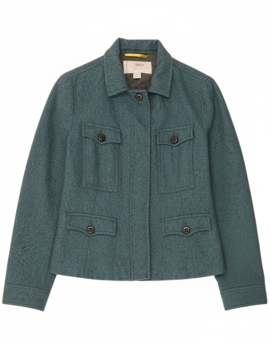 Giacca utilitaria da donna Marlboro Classics UK 12 lana blu medio