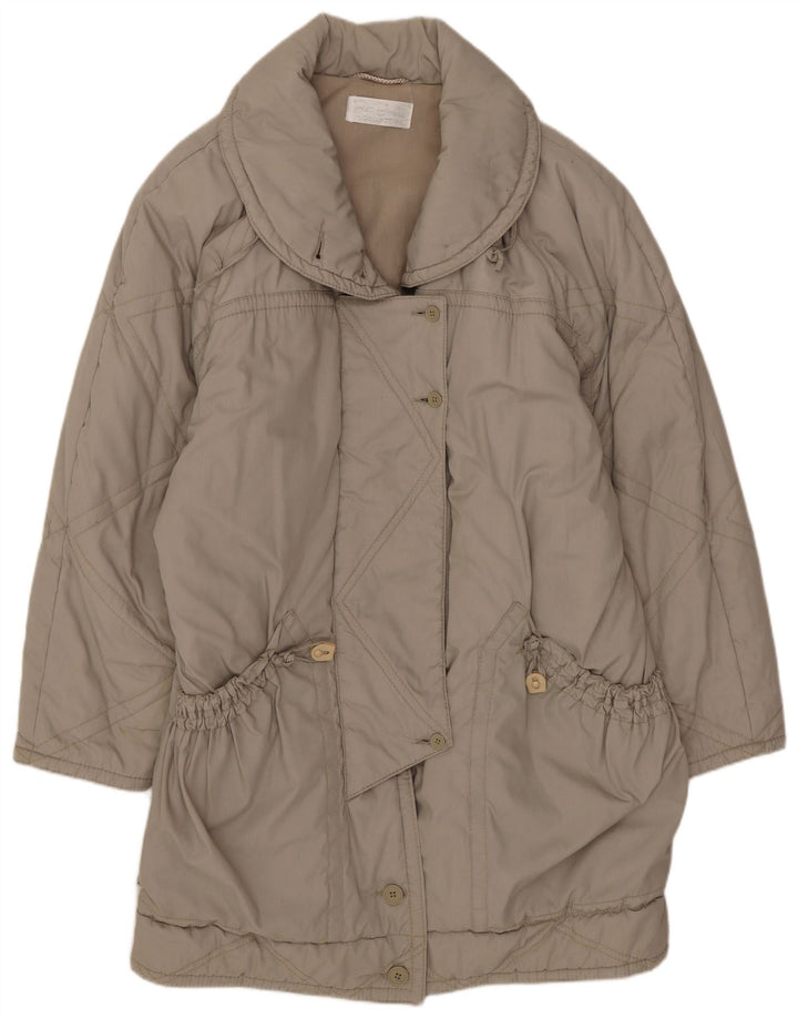 Soprabito oversize da donna vintage EU 40 Poliestere beige medio