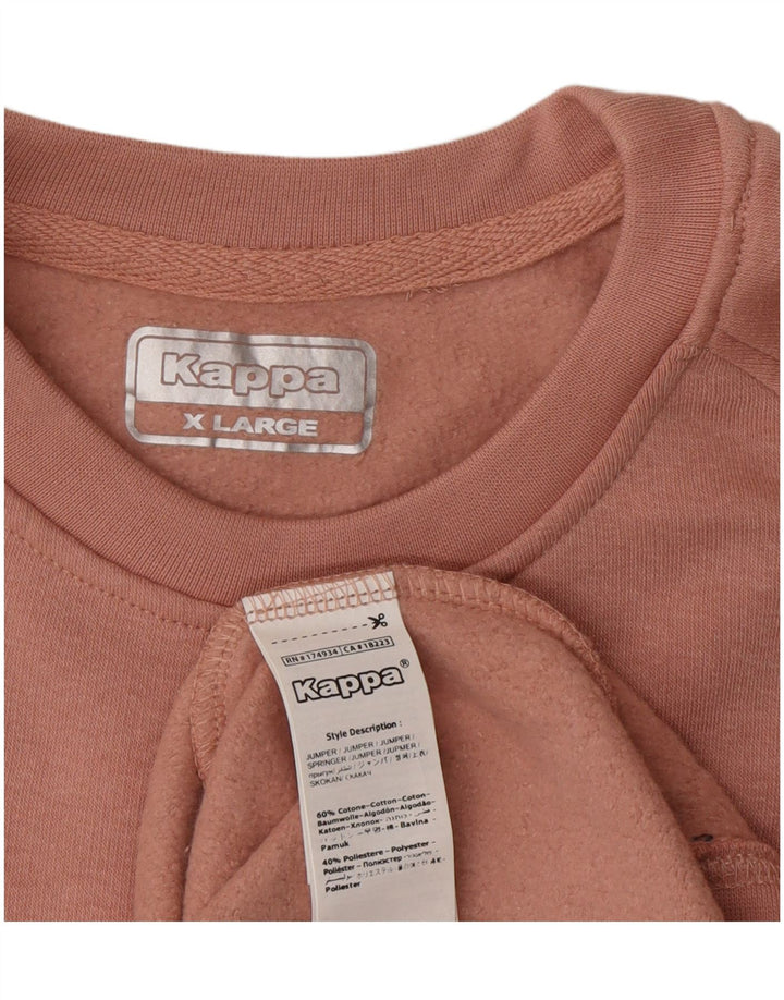 Felpa Kappa Uomo Maglione XL Rosa Cotone