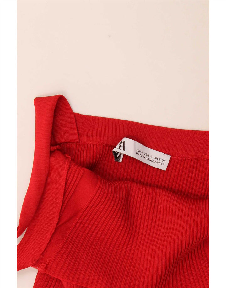 Canottiera Zara da donna UK 8 piccola rossa