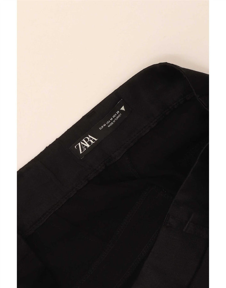 Pantaloncini casual con ancoraggio da donna Zara medi W28 neri