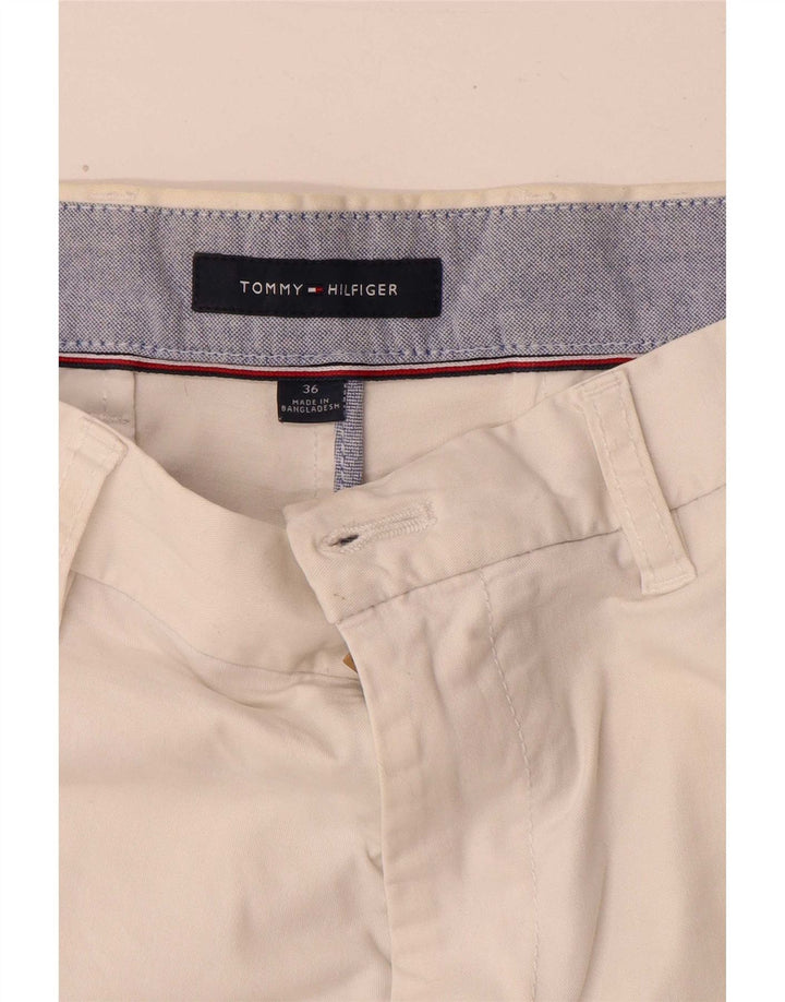 Pantaloncini chino da uomo Tommy Hilfiger W36 grandi cotone bianco