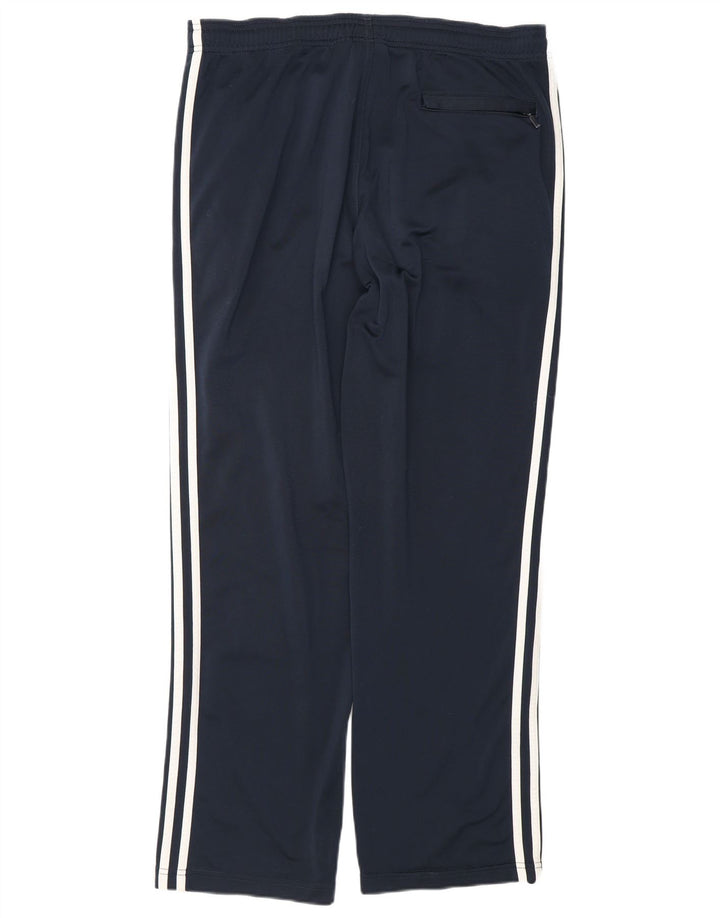 Pantaloni da tuta da uomo Adidas Small in poliestere blu navy