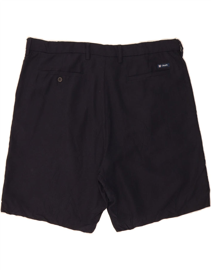 CHAPS Mens Chino Shorts W40 XL Navy Blue Polyester Vintage Chaps and Second-Hand Chaps from Messina Hembry 