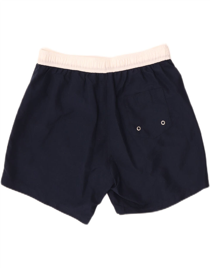 Pantaloncini da bagno grafici da uomo Fila grandi in poliestere blu navy