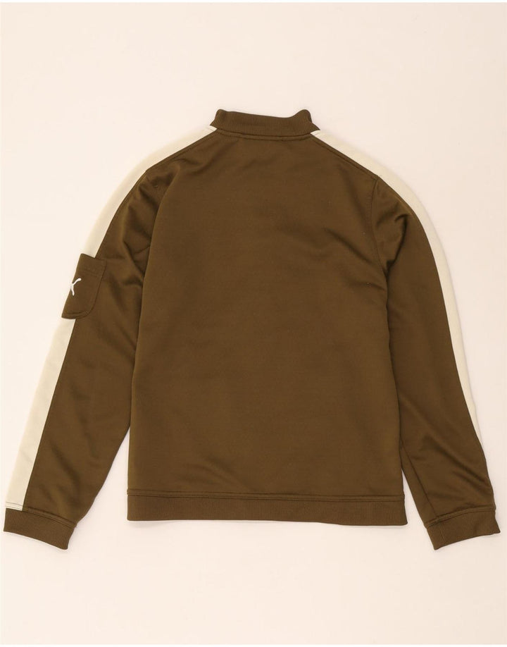 Tuta intera da donna Puma UK 12 Medium Khaki Colourblock Poliestere