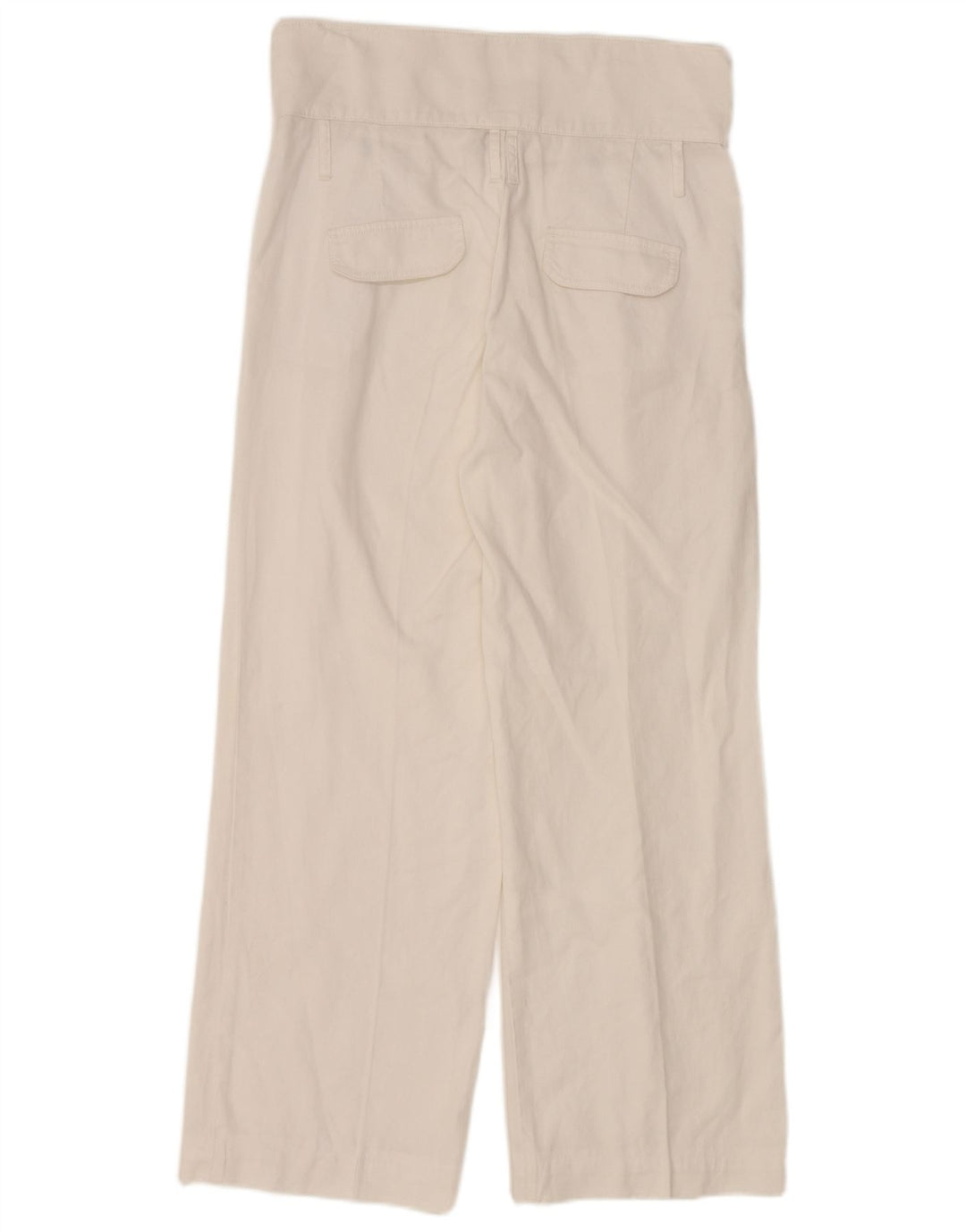 MASSIMO DUTTI Pantaloni chino con pegging da donna W30 L27 Bianco
