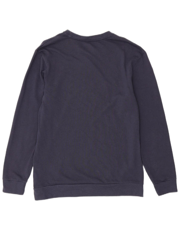 Felpa grafica da uomo Calvin Klein, maglione medio, cotone blu navy