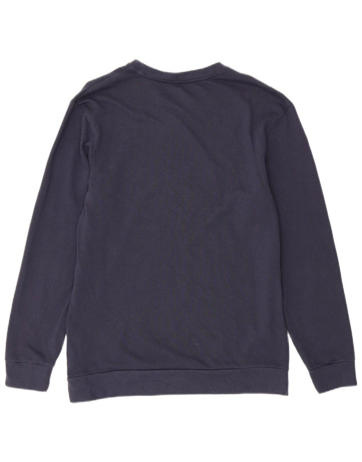 Felpa grafica da uomo Calvin Klein, maglione medio, cotone blu navy