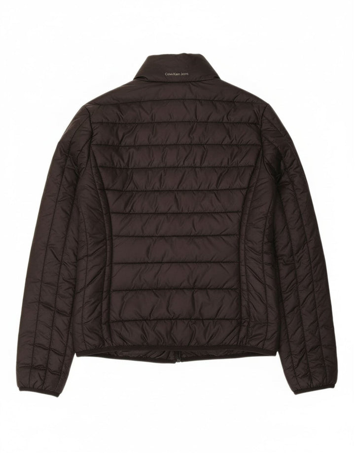 Giacca reversibile da donna Calvin Klein Jeans UK 14 media nera in poliammide