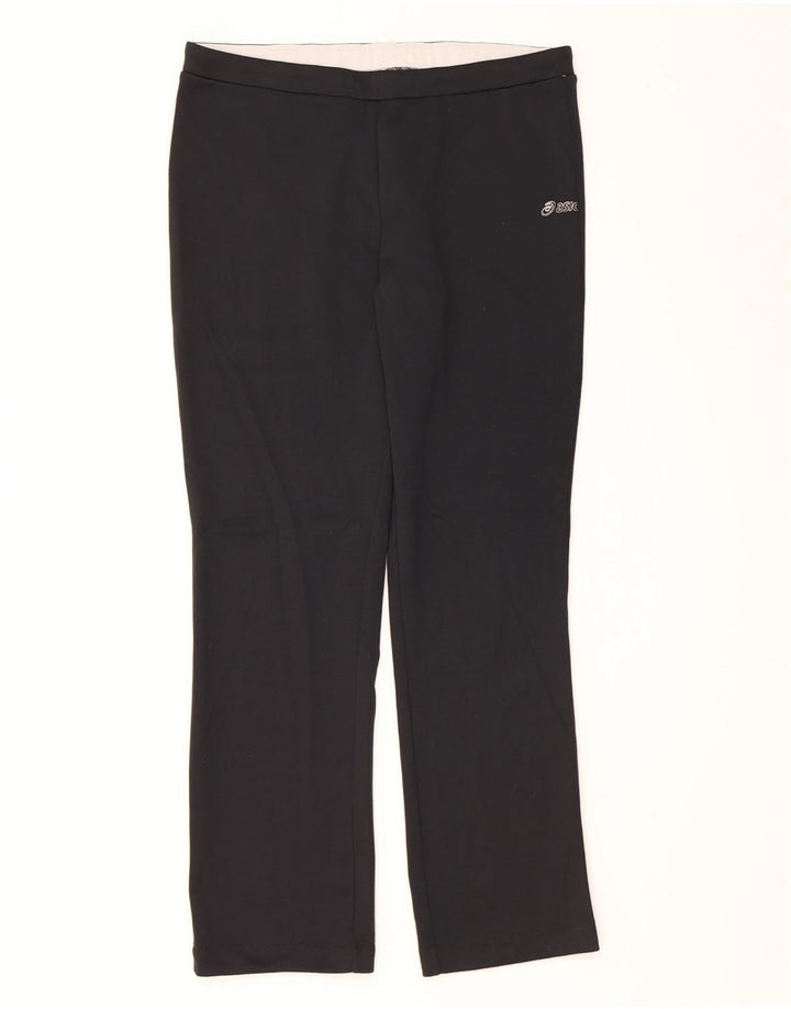Pantaloni della tuta da donna Asics UK 18 XL Nero Poliammide