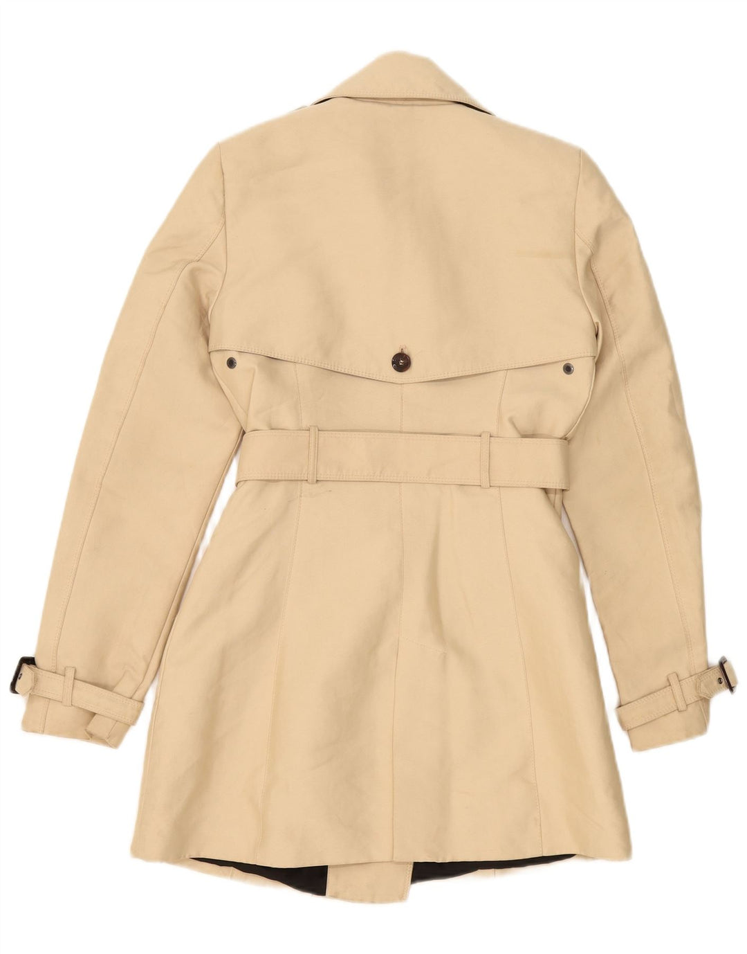 Trench da donna Zara UK 6 XS Beige poliestere