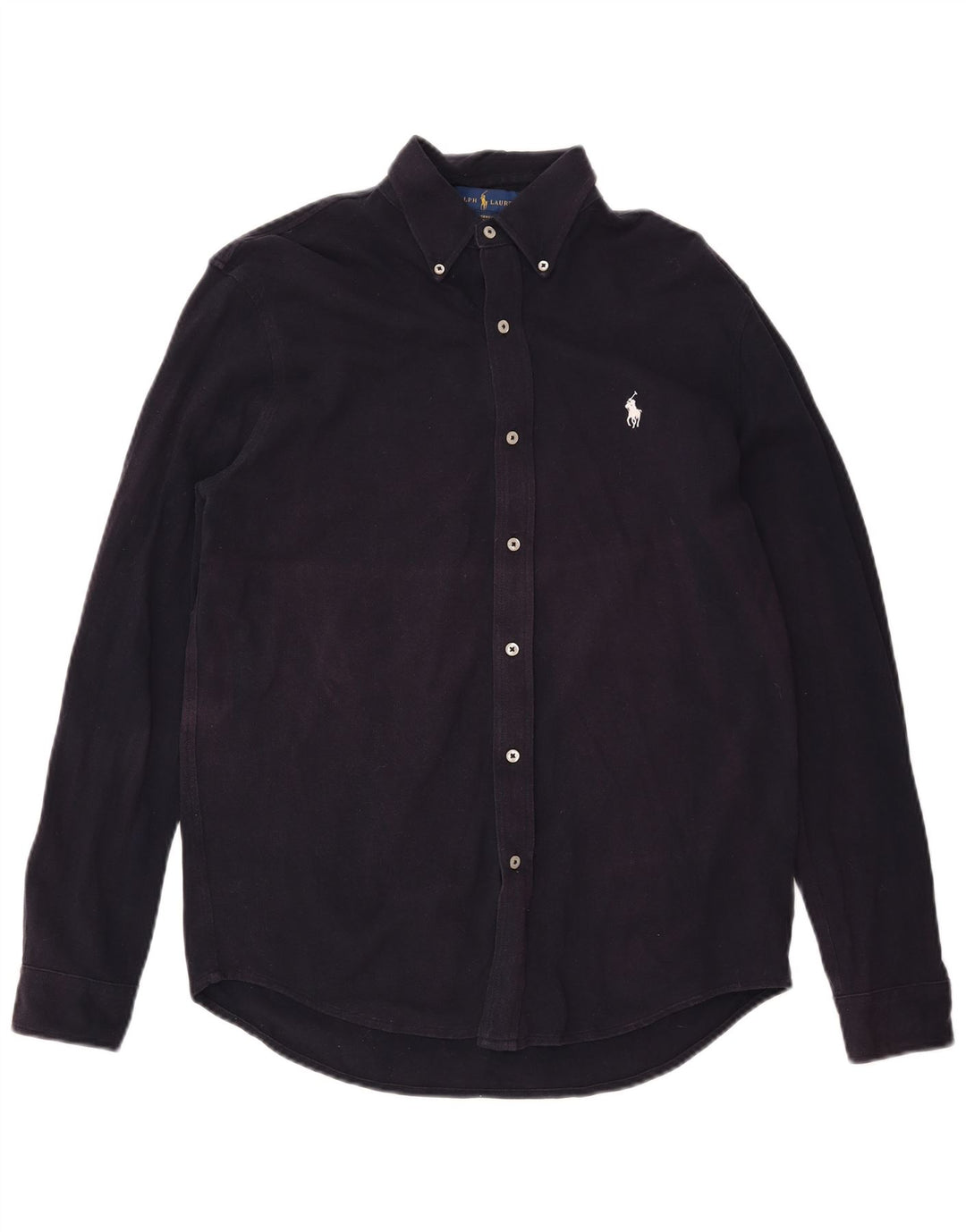 Camicia da uomo Ralph Lauren in cotone blu navy medio