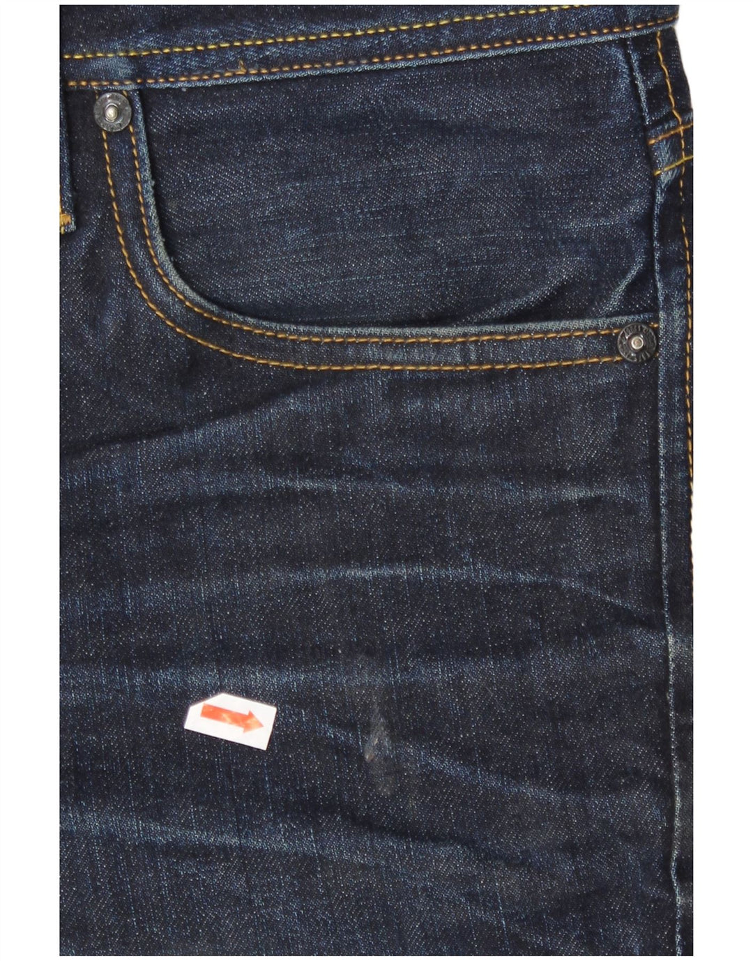 Jack & Jones Uomo Tim Slim Jeans W32 L32 Cotone Blu Navy