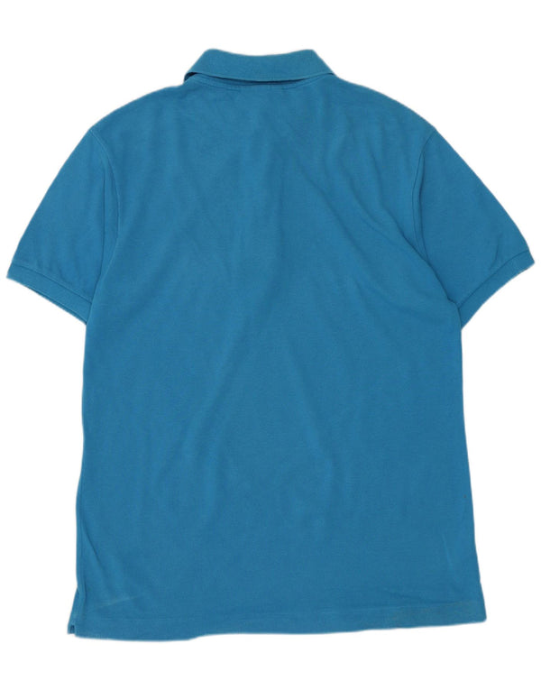 Polo LACOSTE da uomo vestibilità classica taglia 4 cotone blu medio