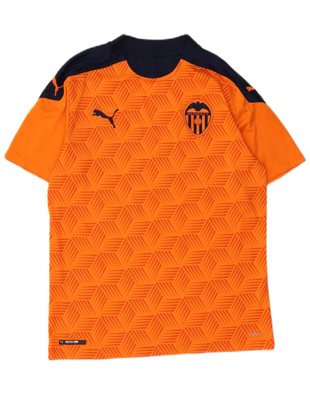 T-shirt da uomo Puma Valencia Top in poliestere color block arancione medio