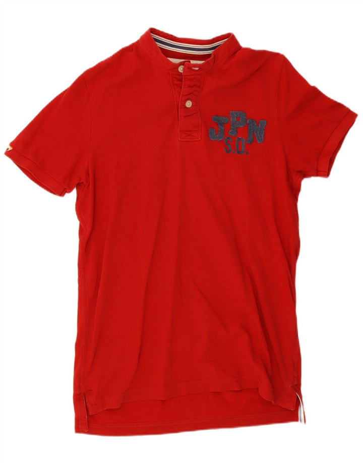 Polo grafica da uomo Superdry grande rossa in cotone