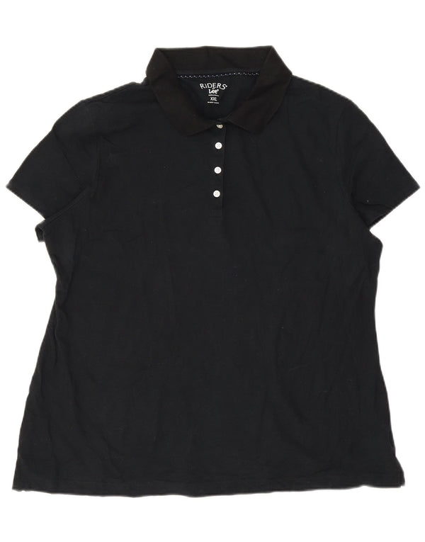 Polo da donna LEE UK 20 2XL cotone nero