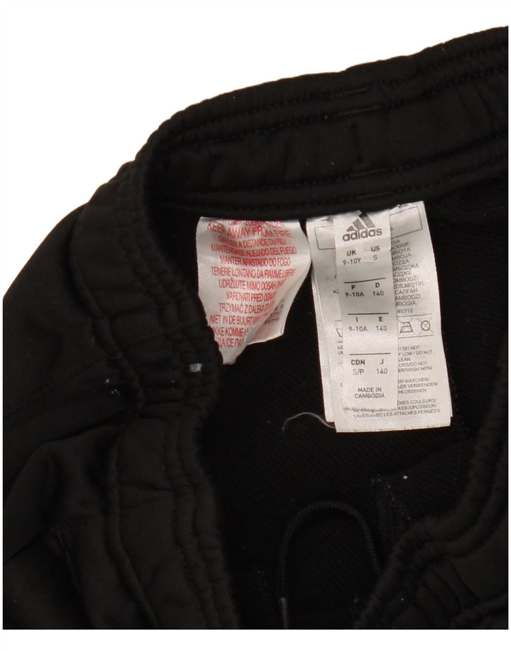 Pantaloni della tuta da ragazzo Adidas 9-10 anni in poliestere nero