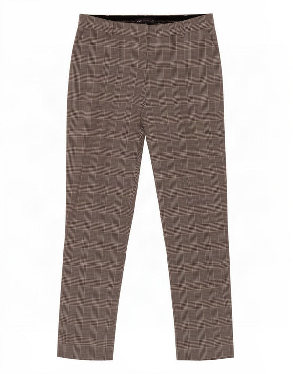 Pantaloni chino da donna Marks & Spencer UK 14 Large W34 L30 quadri neri