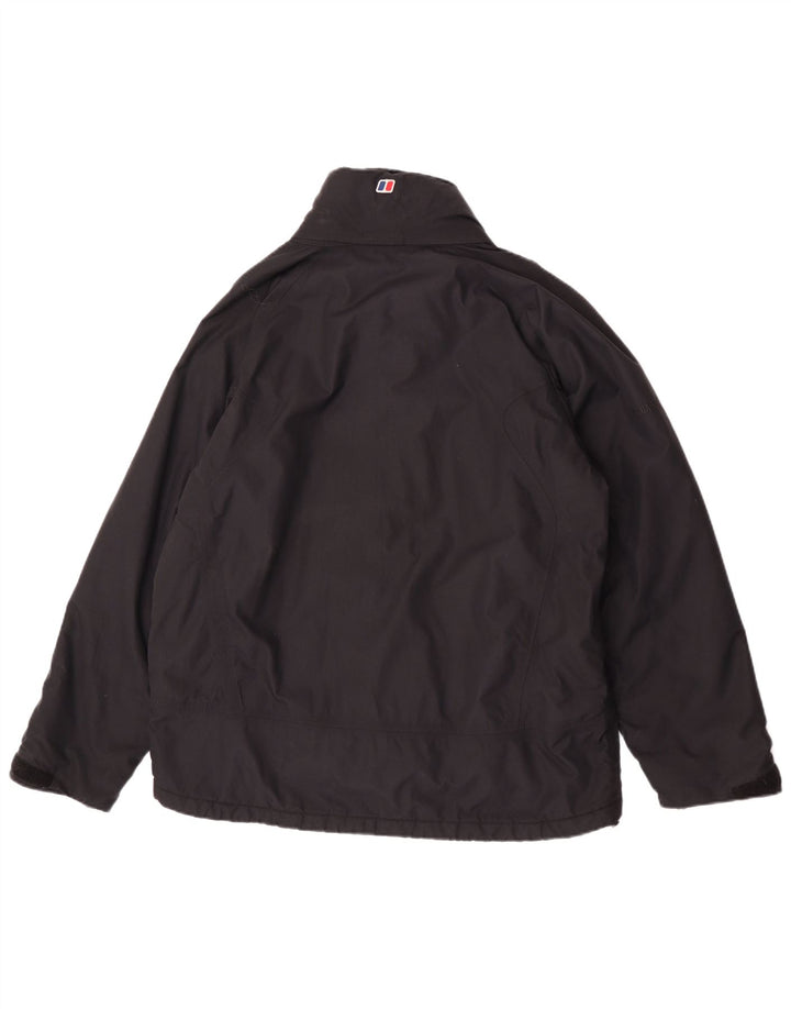 Giacca antipioggia da uomo con cappuccio Berghaus UK 38 nylon nero medio