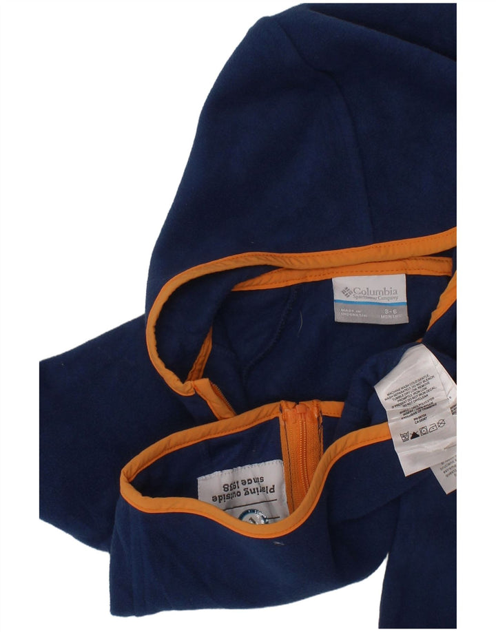 Giacca in pile con cappuccio COLUMBIA per neonati 3-6 mesi Blu navy Colourblock