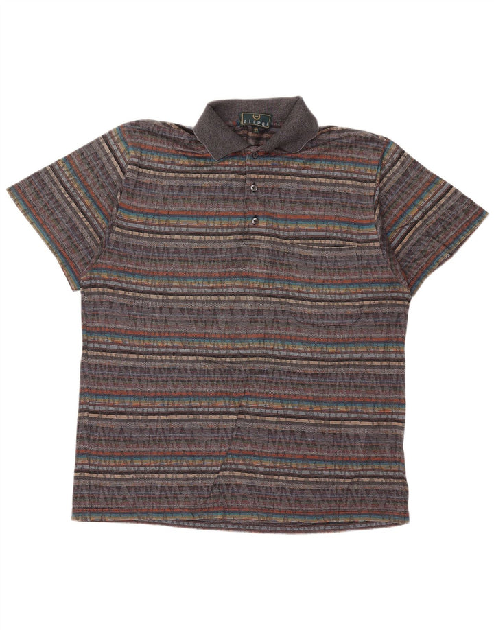 Polo Uomo Sironi IT 54 XL Cotone Rigato Multicolore