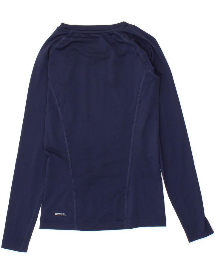 PUMA Boys Graphic Top Long Sleeve 11-12 Years Navy Blue Polyester Vintage Puma and Second-Hand Puma from Messina Hembry 