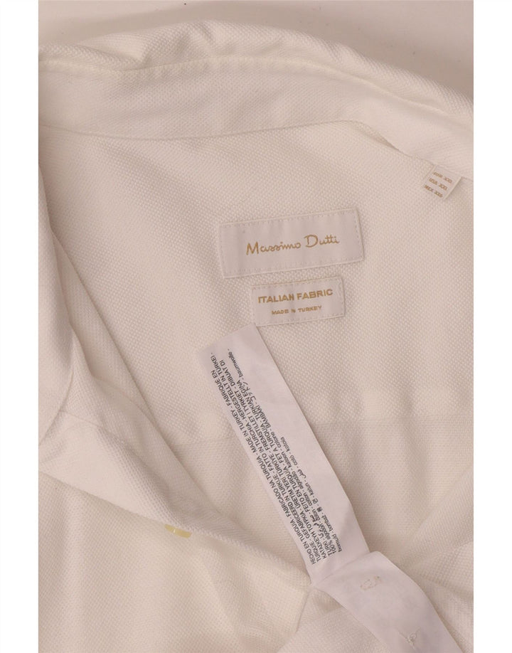 Camicia da uomo Massimo Dutti 2XL Cotone bianco