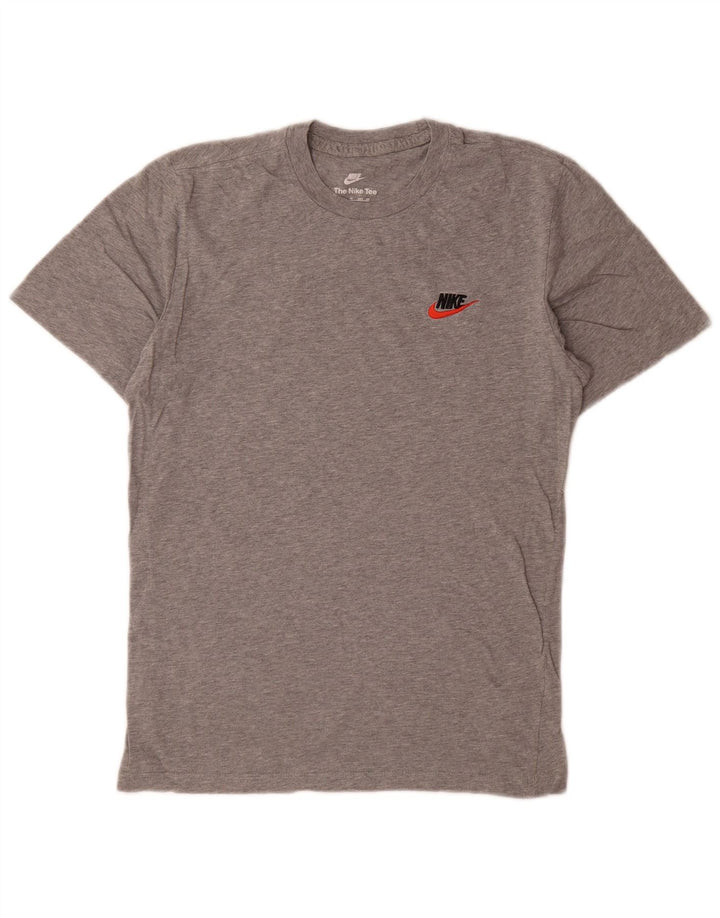 T-shirt Nike da uomo Top XS in cotone chiazzato grigio