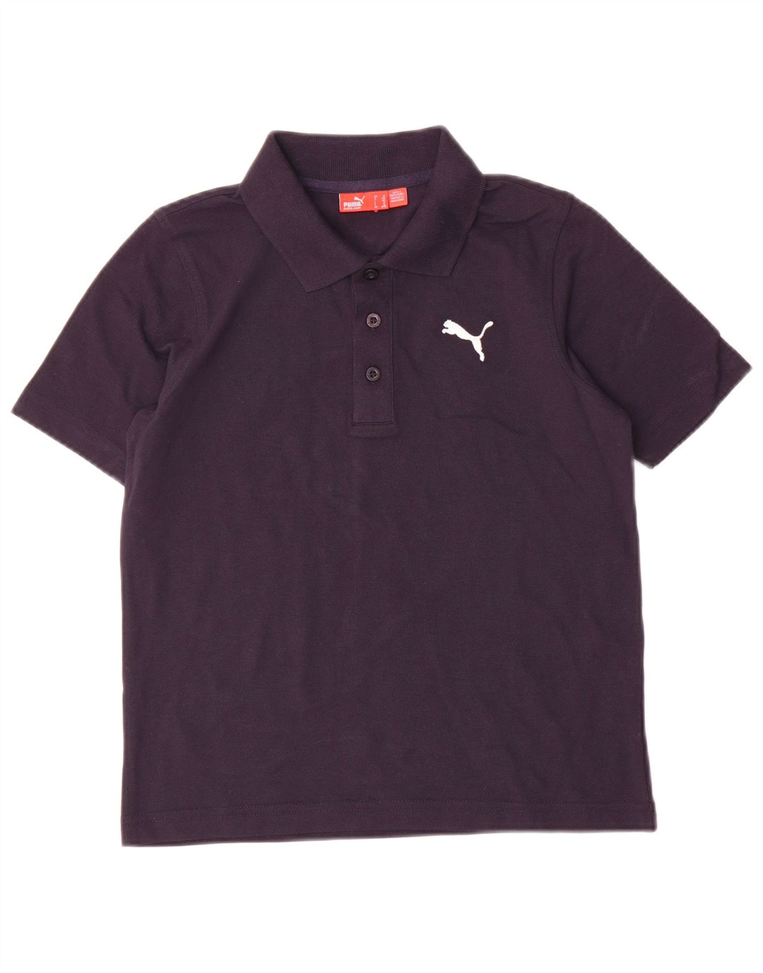 Polo Puma da bambino 9-10 anni in cotone blu navy