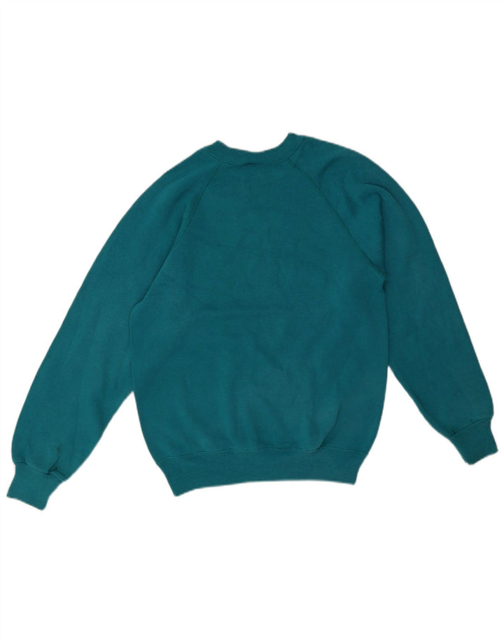 Maglione maglione girocollo da donna Lee UK 14 Cotone blu medio